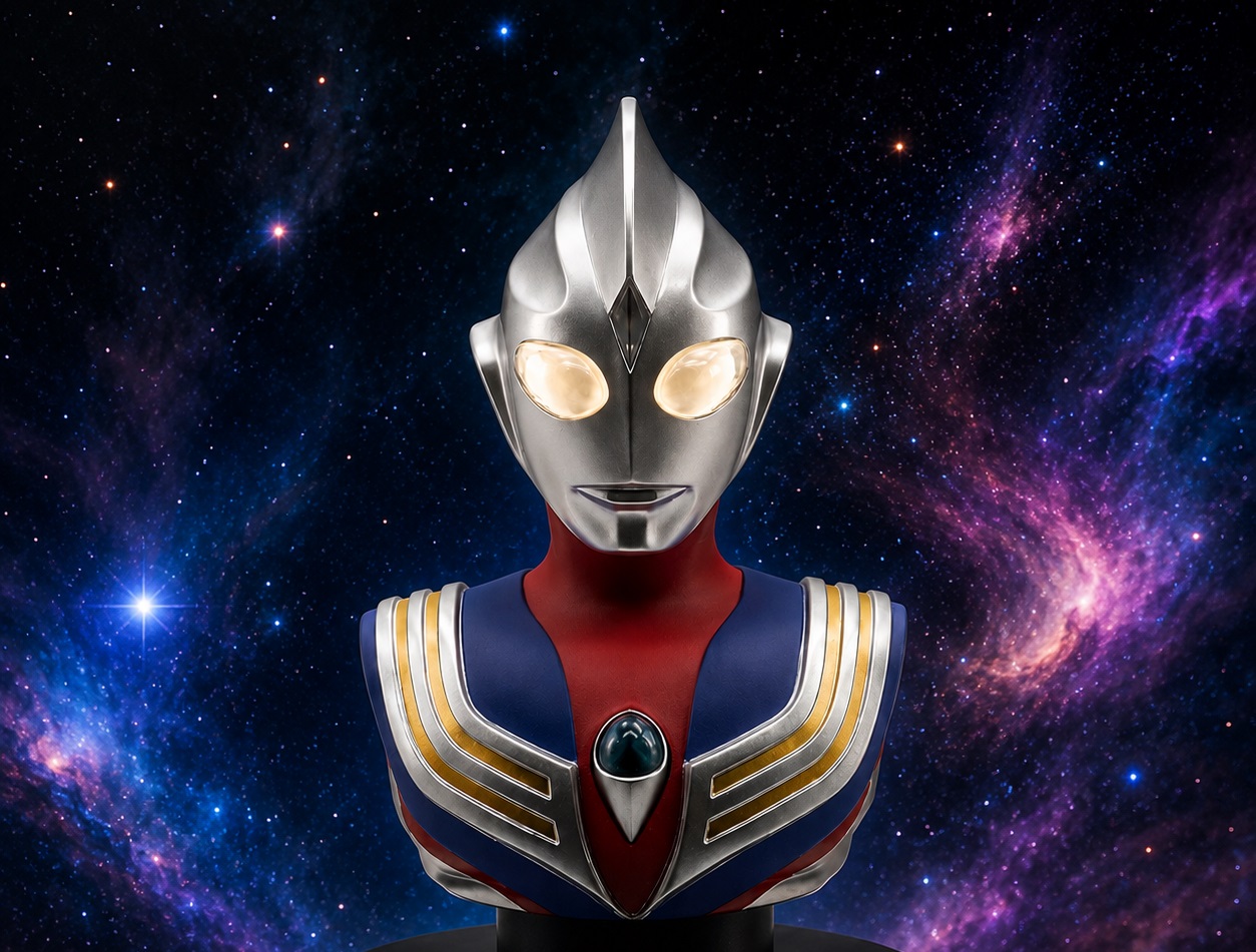 Ultraman Tiga' ganha busto com luz em comemoração aos 30 anos